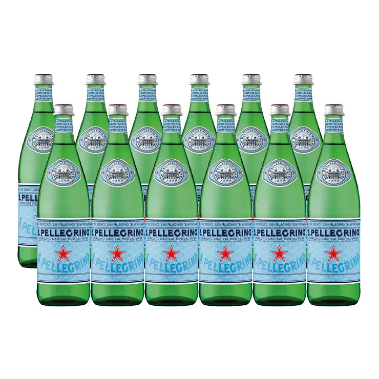 San Pellegrino Mineral Water Glass Bottle, 12 x 750ml